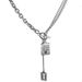 Titanium Steel Colorless Letter Square Necklace Women's Trendy Instagram Hip Hop Cool Wind Chain 2021 New Accessories_ipsvogv.com