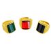 Brass Plated 999 Sand Gold Agate Open Jade Marrow Ring Men's Style_ipsvogv.com