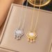 Delicate Safety Lock Necklace 2022 New Fashion Lucky Ruyi Women's Collar Bone_ipsvogv.com
