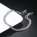 Unisex double row full diamond ladies zircon crystal tennis bracelet hot selling platinum plated jewelry_ipsvogv.com