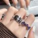 y2k Zircon Purple Open Star Lucky Ins Niche Design Sense Finger Light Luxury Ring_ipsvogv.com