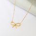 S925 sterling silver car flower bow necklace women's light luxury niche clavicle chain new fashion_ipsvogv.com