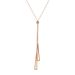 Titanium Steel Necklace Women's Insider Design Collar Chain Simple and Versatile Triangle Tassel Pulling Pendant Women's_ipsvogv.com