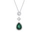 Emerald Gemstone Necklace Female Element Green Crystal Clavicle Necklace Female_ipsvogv.com