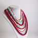 Fashion multi layer handmade rice beaded gravel necklace stacked turquoise personality women's jewelry_ipsvogv.com