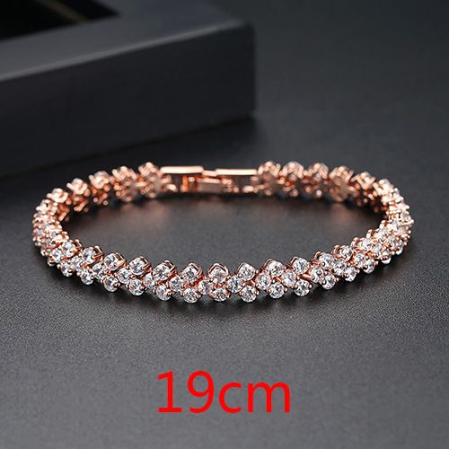 Charm Bracelets Roman Love Bracelet Fashion Zircon Women's Bracelet Gemstone Bracelet Gift Jewelry_ipsvogv.com