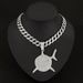 Men’s Jewelry Set Fashion Personality Pendant 6ix9ine Same Style Large Shark Pendant Alloy Rhinestone Exaggerated Hip Hop Men's Necklace_ipsvogv.com