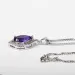 Bague Ringen Elegant Water Drop Shaped Hanger Amethist Ketting Voor Vrouwen Temperament Edelsteen Zier Sieraden_ipsvogv.com