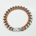 Men's Jewelry Fashion Hip Hop Cuban Bracelet Jewelry Oil Drop Splicing Simple Couple Personality Bracelet Jewelry_ipsvogv.com