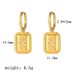 Stainless Diamond Studded Eight Pointed Star Square Pendant With Titanium Steel Vacuum Electroplated Gold Color_ipsvogv.com