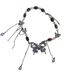 Heavy Industry Butterfly Tassel Necklace Purple Crystal Beaded Necklace Retro Hot Girl Personality All Match Clavicle Chain Jewelry_ipsvogv.com