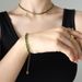 Women's Jewelry Colorful Geometric Square Chain Splicing Necklace Women's Light Luxury Non Fading Titanium Steel Plated K Necklace_ipsvogv.com