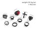 Jewelry: Dark Ghost Skull Head Set - Small Halloween Spider Cross Ring_ipsvogv.com
