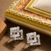 Korean Style Minimalist Geometric Square Crystal Zircon For Women With A Sense Of Luxury, Delicate And Fashionable_ipsvogv.com