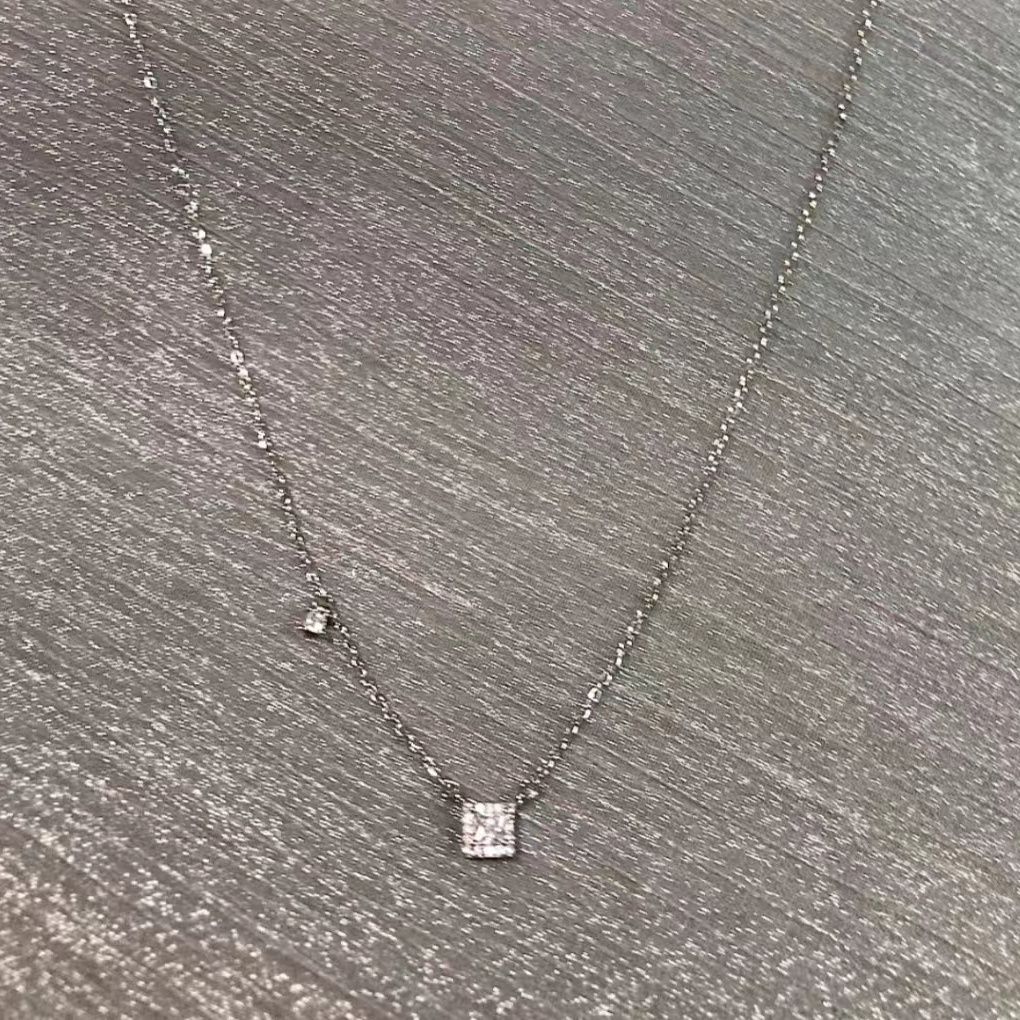 people 3880 Praised New S Pure Silver Zircon Small Diamond Necklace For ! Women, Light Luxury Instagram Temperament,_ipsvogv.com