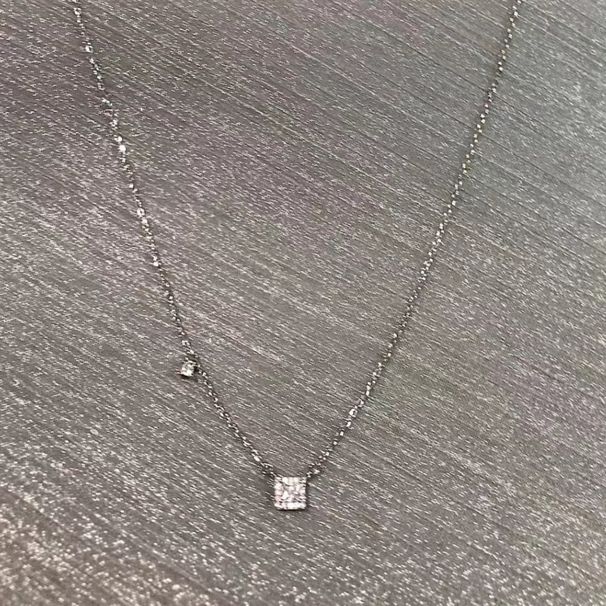 people 3880 Praised New S Pure Silver Zircon Small Diamond Necklace For ! Women, Light Luxury Instagram Temperament,_ipsvogv.com