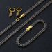 Women's Jewelry Set Tennis Chain Black Zircon Necklace Jewelry Hip Hop Light Luxury Diamond Studded Bracelet Earring Set_ipsvogv.com