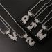 Light luxury niche fashion style hip hop personality 26 English letters high end pendant necklace necklace versatile_ipsvogv.com