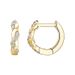 HOOPS Personalized Diamond 8 Shaped Earrings For Women Temperament Straight Needle 14k Gold Earrings For Women_ipsvogv.com