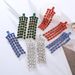 New Exaggerated Diamond Studded Long Tassel For Women With A Sense Of Luxury, Personality, Fashion, Internet Celebrity,_ipsvogv.com