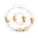 Baroque Irregular Shaped Beads Bracelet Necklace Exaggerated Retro Jewelry_ipsvogv.com