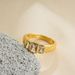 Women’s Jewelry Set Fashionr Retro Light Luxury Vacuum Plated Gold Inlaid Zircon Ring Versatile Niche Design Ring_ipsvogv.com