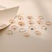 Fashionable And Personalized Diamond Pearl Pentagram Arrow Shaped Eye Opening 16 Piece Set Ring_ipsvogv.com