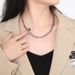 Simple Style Solid Color Titanium Steel Chain Men's Necklace_ipsvogv.com