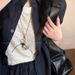 Silver Braided Heart Ribbon Bag Necklace For Women Korean Long Style Unique Niche Crossbody Sweatshirt Sweater Chain_ipsvogv.com