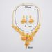 Hot Selling Dubai Luxury Jewelry Set, Bride's Wedding Necklace, Earrings 2-piece Set_ipsvogv.com