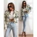 Women's Clothing New 2024 Fashion Suit Collar Plaid Printed Wool Coat_ipsvogv.com