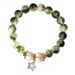 version Korean Style Best Friend Matching Gift Clear Green Explosive Crystal Bracelet_ipsvogv.com