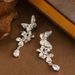 Subtle And Exquisite Design, Long Butterfly Flower Tassel For Women, Light Luxury, High-end Feel, Slimming Face, Silver_ipsvogv.com