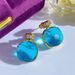 Women's Jewelry Creative Original Design Perfume Bottle Crystal Single Flower Earrings Artificial Crystal Stone Exquisite Necklace Earrings_ipsvogv.com