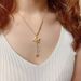 Stainless Steel New Fashion Fine Jewelry Elegant Sexy M Zircon Tassel Charms Chain Choker Necklaces & Pendants For Women_ipsvogv.com