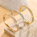 Kaga Man Tian Titanium Steel For Women's Light Fashion Colorless Female Bracelet Jewelry_ipsvogv.com