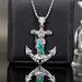 Trendy Alloy Hip-Hop Braided Necklace For Men, Versatile Pendant Long Sweater Chain_ipsvogv.com