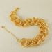 Gilded Punk Style Copper Cuban Chain Bracelet, Hip-hop Jewelry Accessory Design, Daily Wear_ipsvogv.com