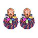 Fashion hand woven cotton earrings exquisite romantic feminine temperament versatile earrings wedding gift_ipsvogv.com