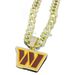 Fashion Trend Letter W Rugby Team Necklace Accessories Men's Hip Hop Full Diamond Cuban Chain_ipsvogv.com