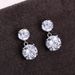 Cao Shichao's Sparkling Mosang Stone Exquisite with Simple Round Four Claw , Elegant and Small Female_ipsvogv.com