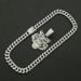 Cool 3D Full Diamond Oil Tiger Head Pendant Cuban Chain Trendy Nightclub Personalized Men's Necklace_ipsvogv.com