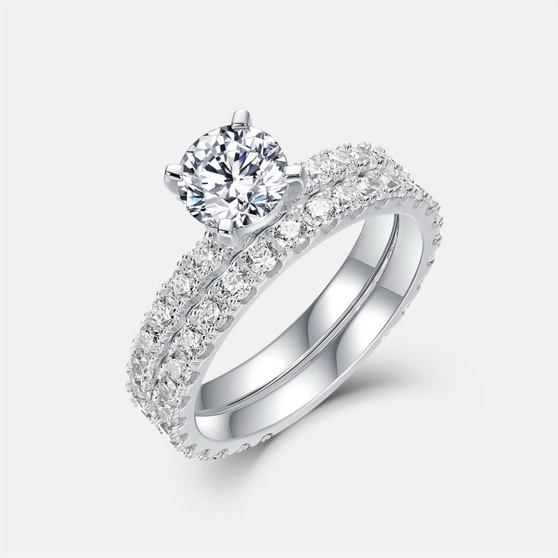 special Supply Of Heavy Duty Light Luxury Moissanite Ring Couple's Ring S925 Silver Full Of Colored Diamonds Engagement Ring Proposal Ring Female_ipsvogv.com