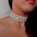 2020 New Diamond Studded Hollow Neck Chain Short Clavicle Geometric Alloy Rhinestone Necklace Choker_ipsvogv.com