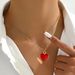 Fashion OL Love Necklace For Women, Personality Devil Eye Oil Drop Design, Niche Clavicle Chain, High Grade Necklace_ipsvogv.com
