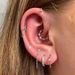 Unisex piercing opal series earrings for women screw ear bone studs fashion ear jewelry_ipsvogv.com