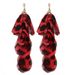 Statement Bohemian Leopard Print Long Tassel Earrings Handmade Fabric Vintage Big Earrings Women Fashion Jewelry Exaggerated_ipsvogv.com