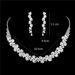 Celebrity Wedding Jewelry Set - European & American Style Necklace & Earrings (Elegant Photography Accessories, Street Fashion Inspired)_ipsvogv.com