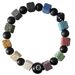 Black Eight Dice Volcanic Stone Bracelet Men's High End Bracelet Women's Adjustable Hand Jewelry_ipsvogv.com