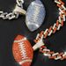 Hot Selling Full Diamond Rugby Alloy Pendant Hip Hop Color Cuban Chain Men's Necklace_ipsvogv.com